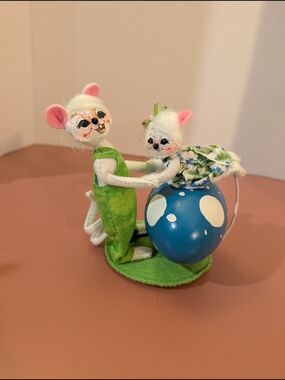 Annalee 2011 5 in Easter Egg Mice - Green, Blue and White